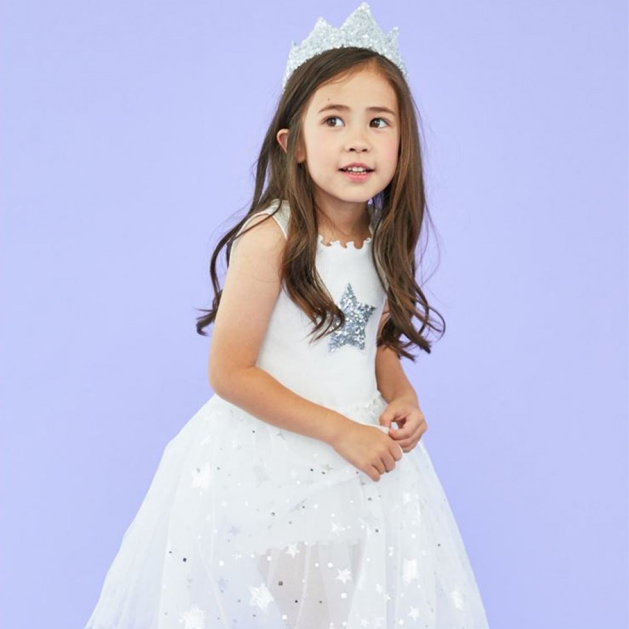 Sparkle Tutu Dress W/Star White / 6M