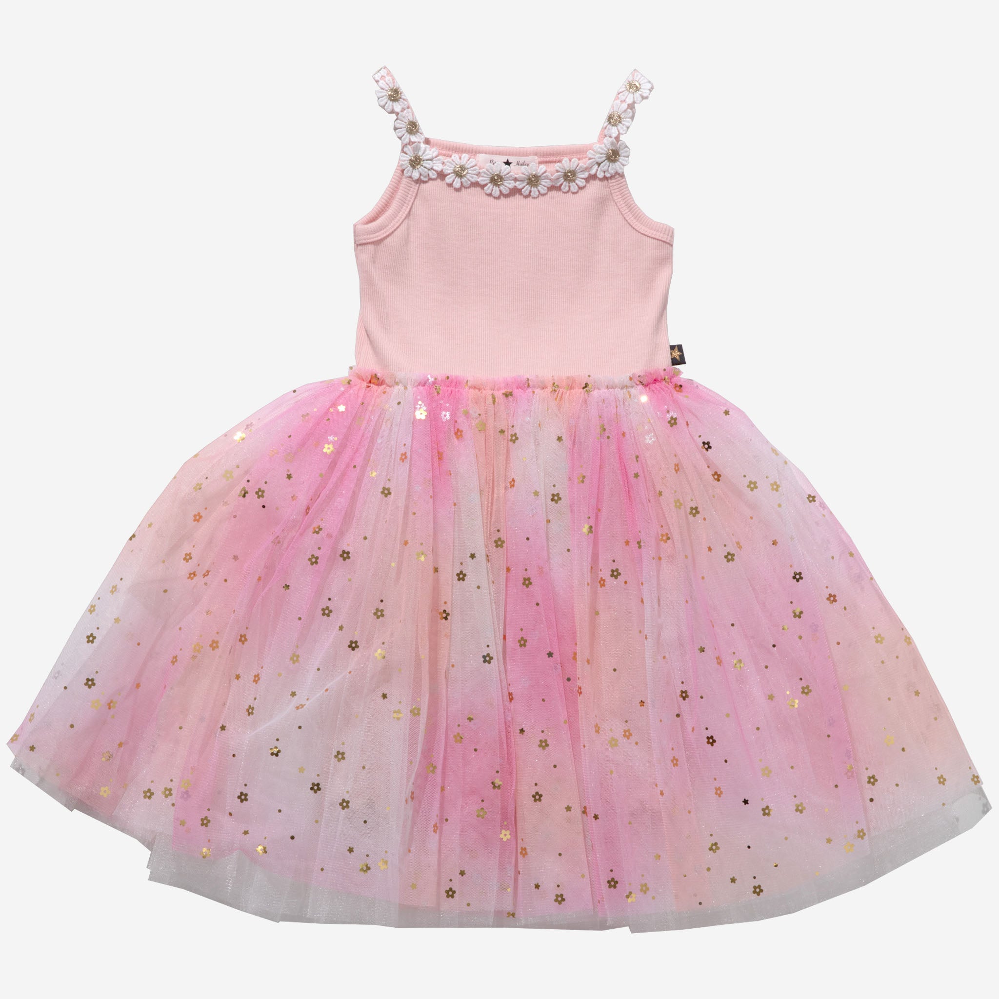 Flower Lace Tutu Dress Peach / 12M Flower Lace Tutu Dress Peach / 12M