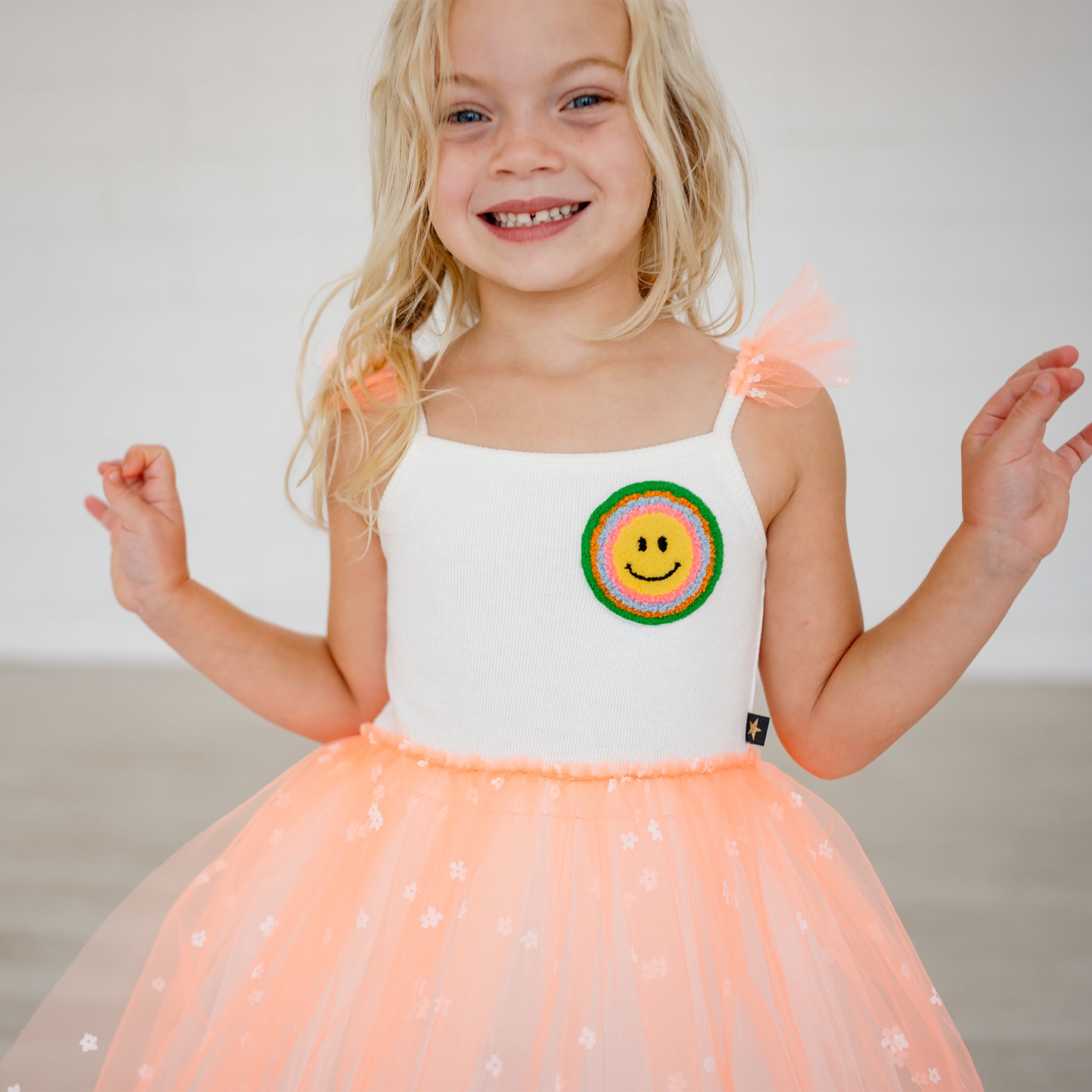orange tutu dress African print and orange tulle dress
