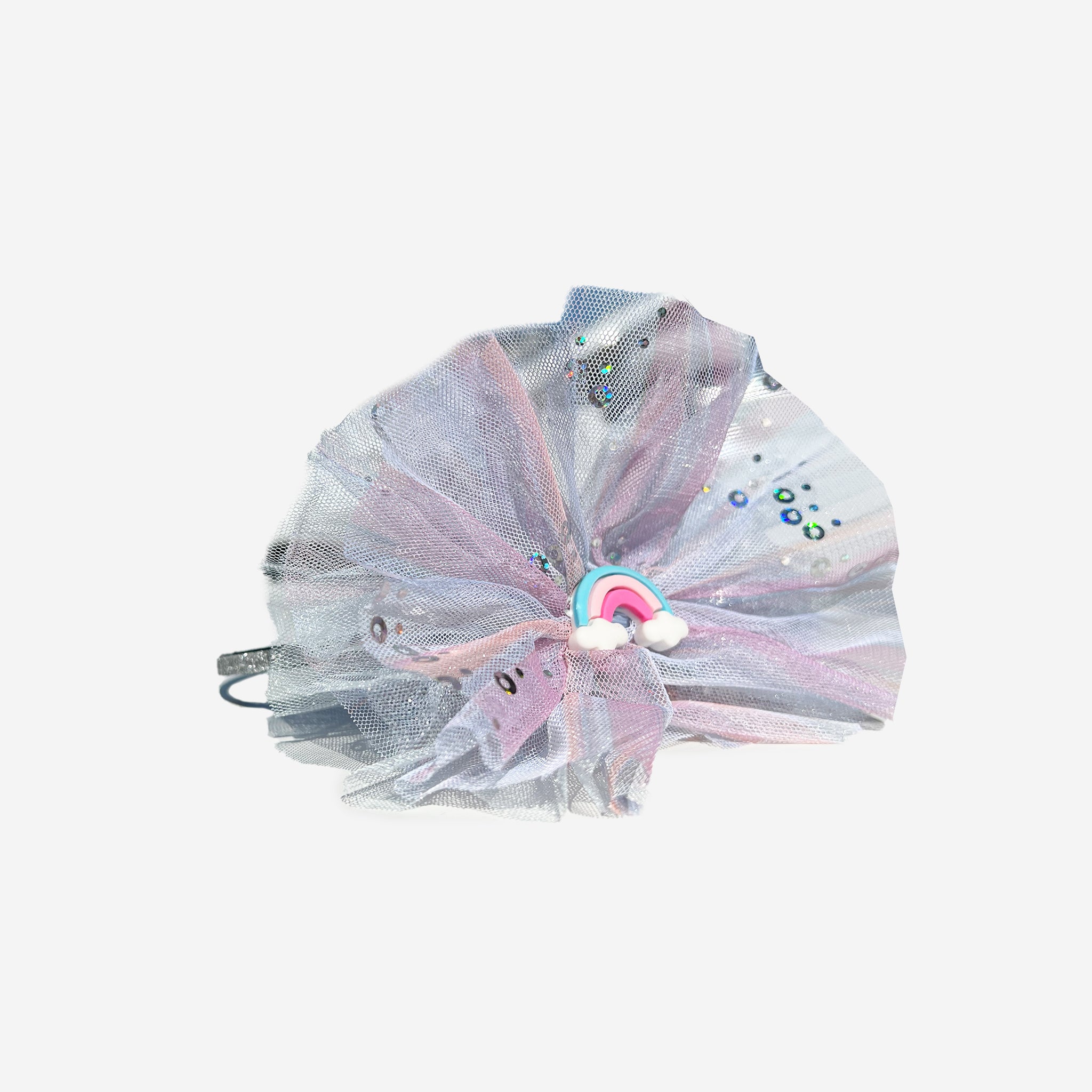 Spangle Silver Headband