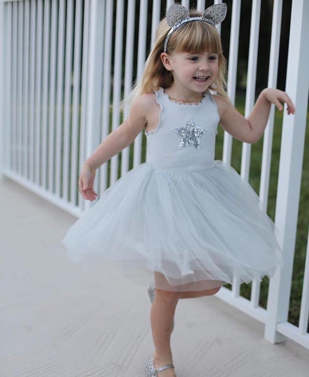 PH Star Tutu Dress Gray / 6 PH Star Tutu Dress Gray / 6