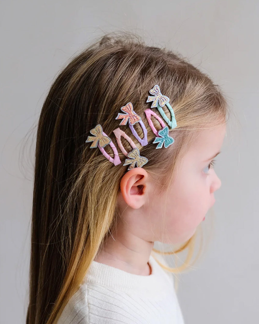 Sparkle Bow Mini Clic Clacs - 5 Pack