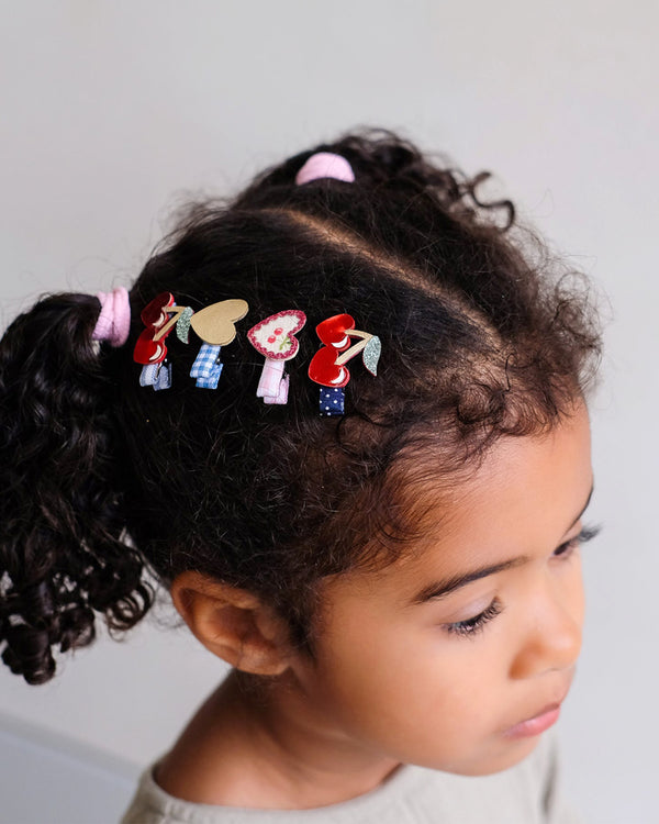 Red Cherries Mini Clips - 8 Pack