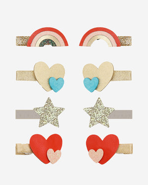 Rainbow Mini Clips - 8 Pack