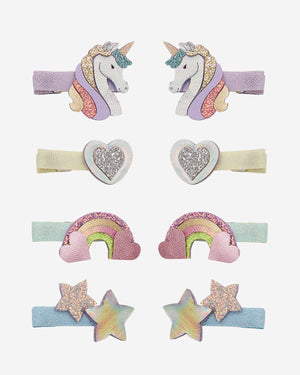 Dreamy Unicorn Mini Clips - 8 Pack