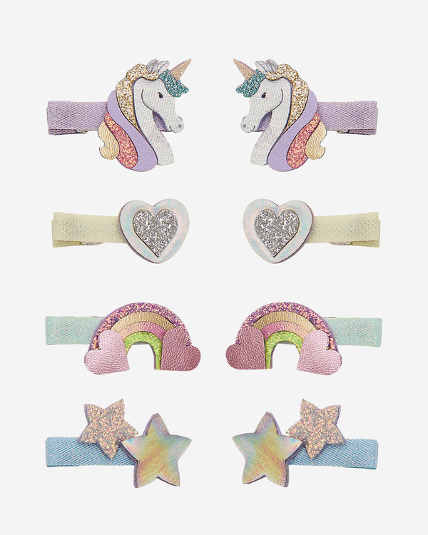 Dreamy Unicorn Mini Clips - 8 Pack
