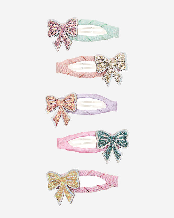 Sparkle Bow Mini Clic Clacs - 5 Pack