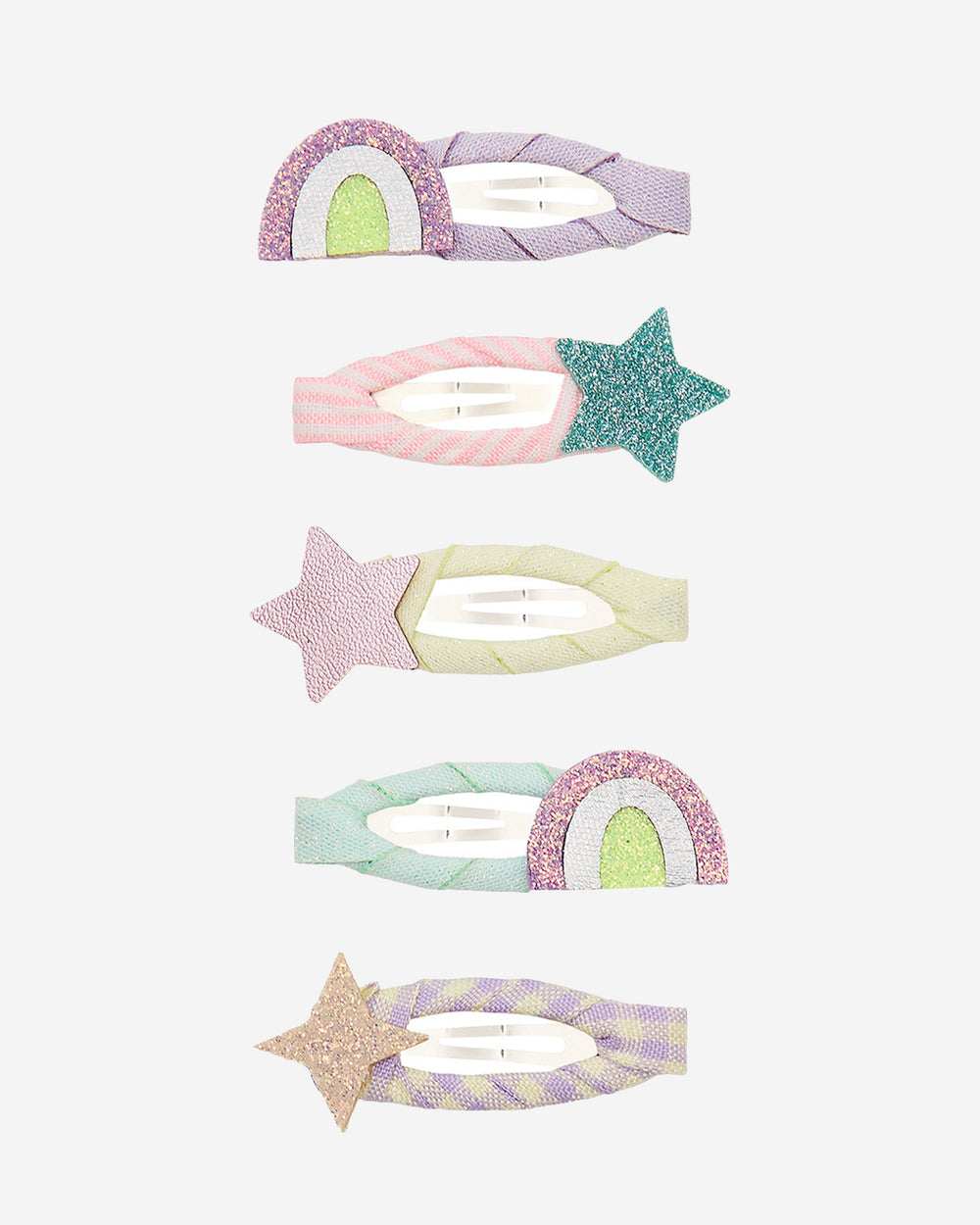 Rainbow & Star Mini Clic Clacs - 5 Pack