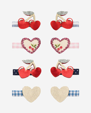 Red Cherries Mini Clips - 8 Pack