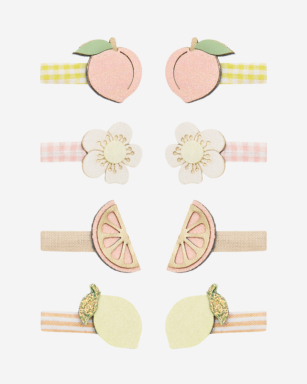 Peachy Citrus Mini Clips - 8 Pack