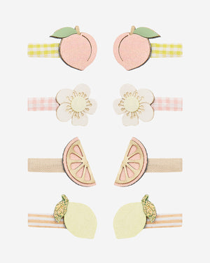 Peachy Citrus Mini Clips - 8 Pack