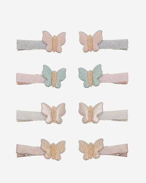Bella Butterfly Salon Hair Clips - 8 Pack