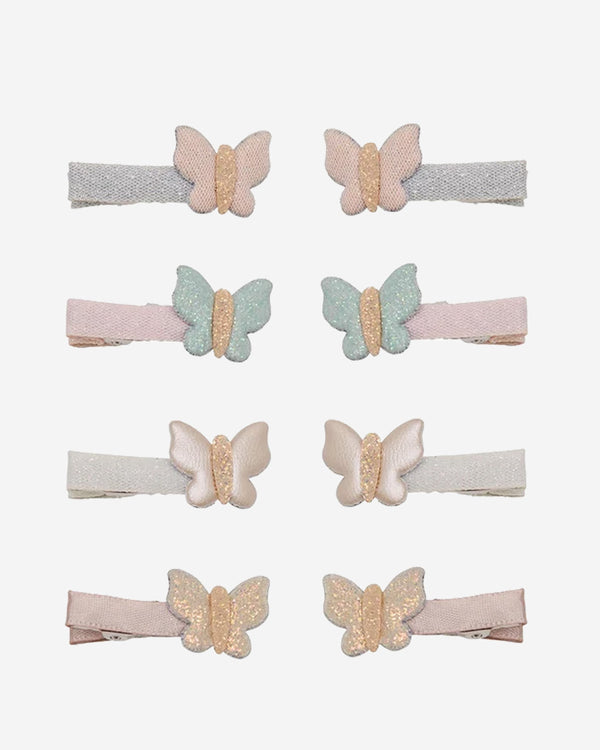 Bella Butterfly Salon Hair Clips - 8 Pack