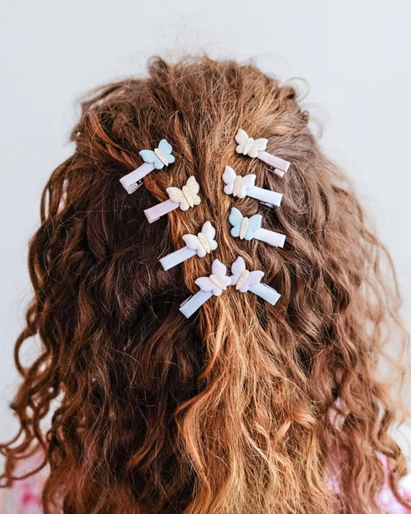 Bella Butterfly Salon Hair Clips - 8 Pack