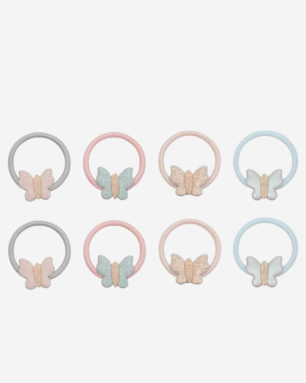 Bella Butterfly Mini Hair Ties - 8 Pack