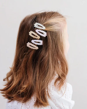 Dreamwish Scalloped Mini Hair Clips - 5 Pack