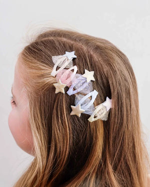 Tutu Star Mini Hair Clips - 5 Pack