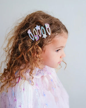 Rainbow Mini Hair Clips - 5 Pack