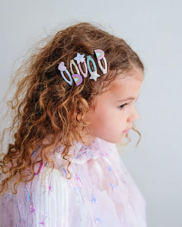 Rainbow Mini Hair Clips - 5 Pack