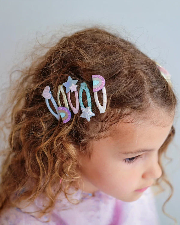 Rainbow Mini Hair Clips - 5 Pack