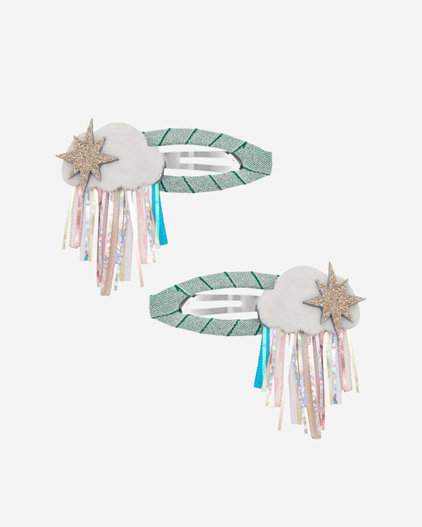 Rainy Cloud Hair Clips- 2 Pack