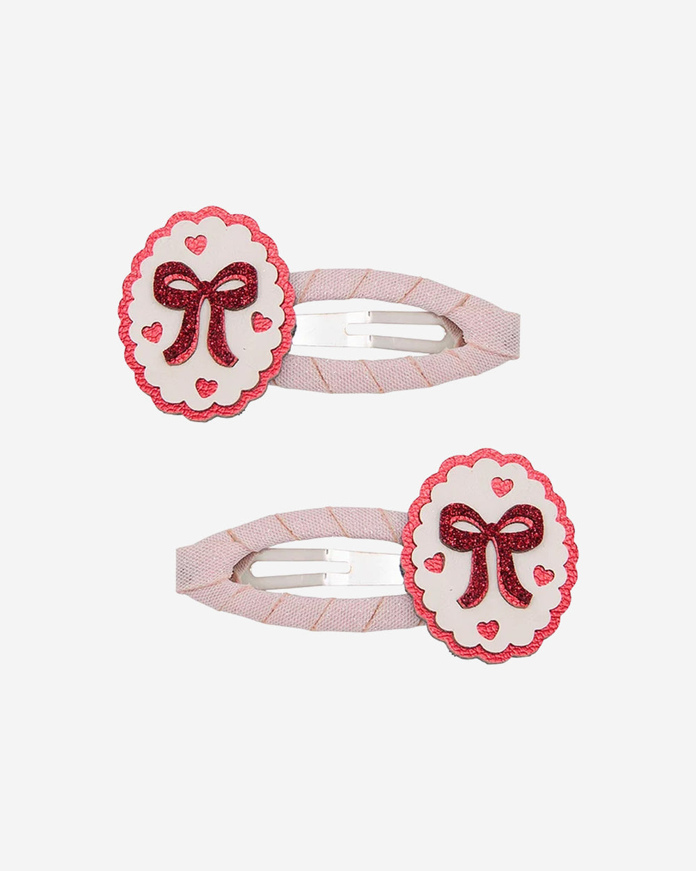 Framed Bow Hair Clips - 2 Pack
