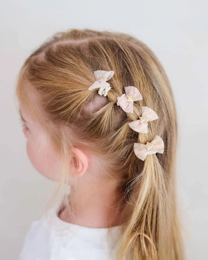 Tutu Bow Mini Hair Ties - 8 Pack