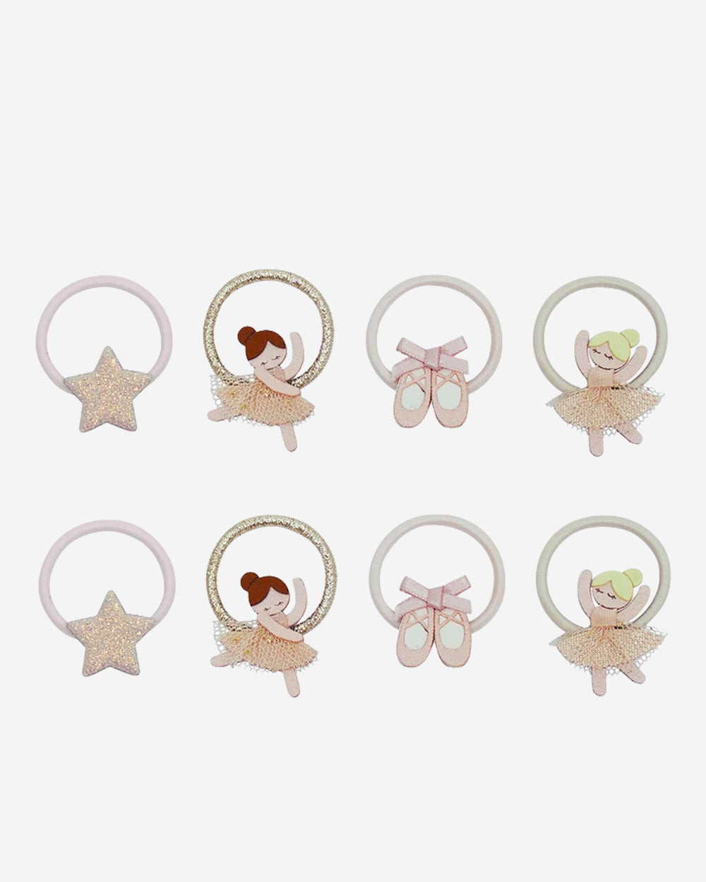 Ballerina Mini Hair Ties - 8 Pack