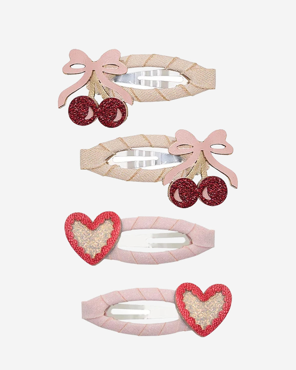 Fancy Cherries Hair Clips - 4 Pack