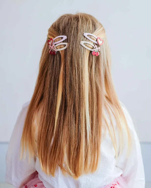 Fancy Cherries Hair Clips - 4 Pack