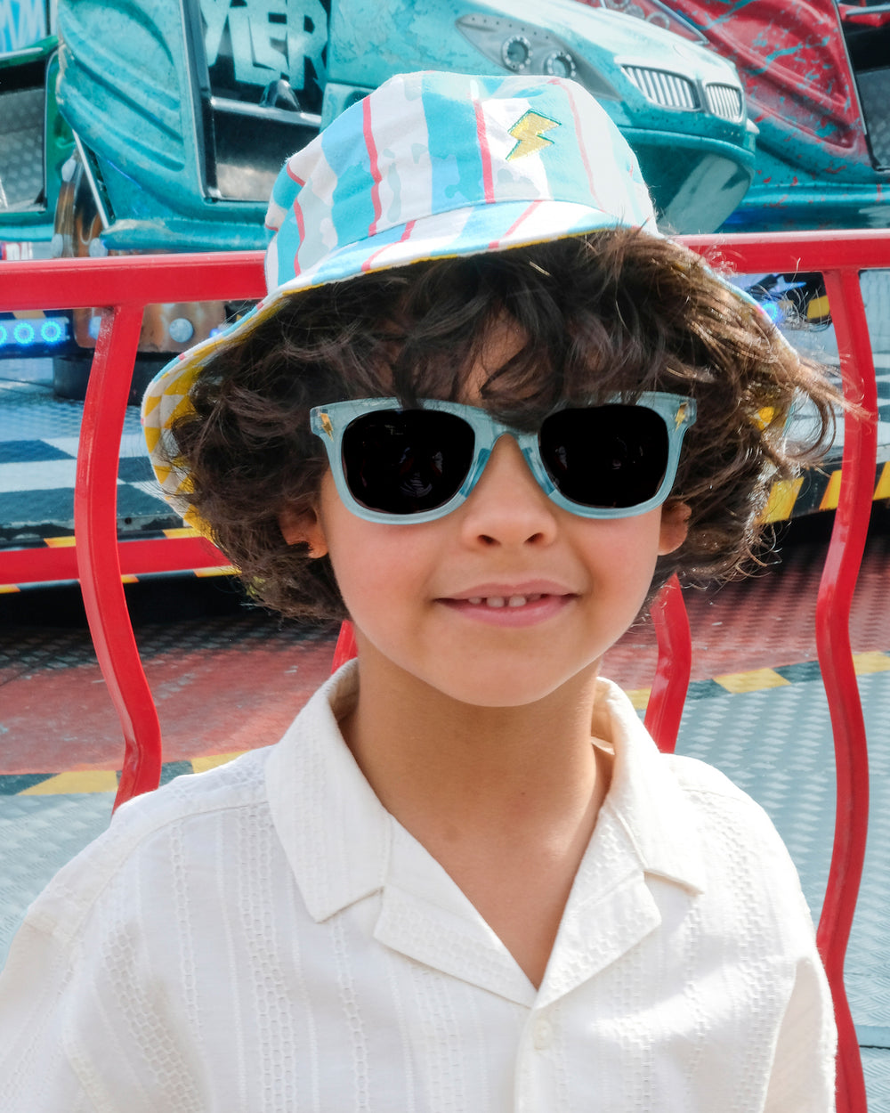 Lightning Stripe Reversible Bucket Hat