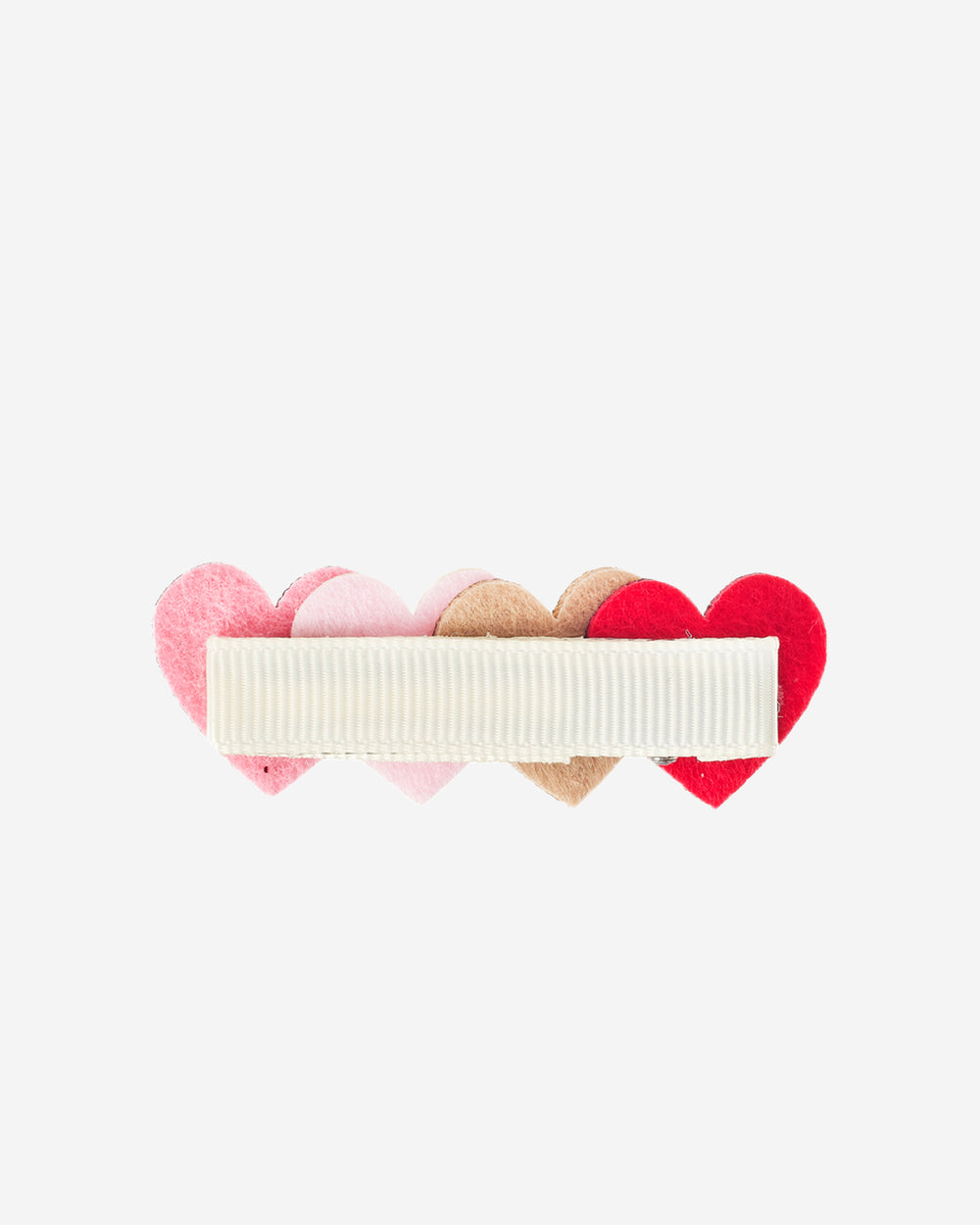 Petal Glitter Heart Clips