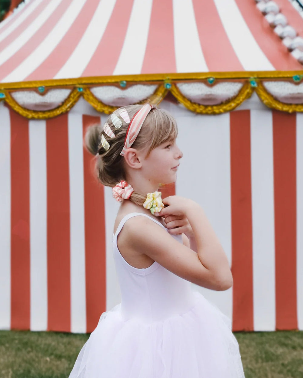 Stripy Star Fabric Clip Set