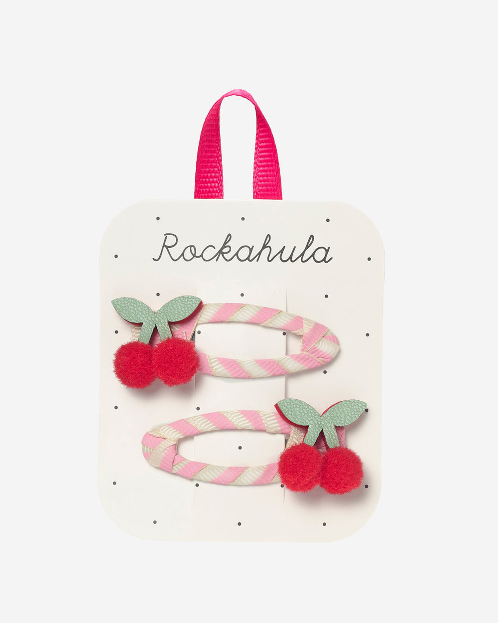 Cherry Kiss Stripy Clips