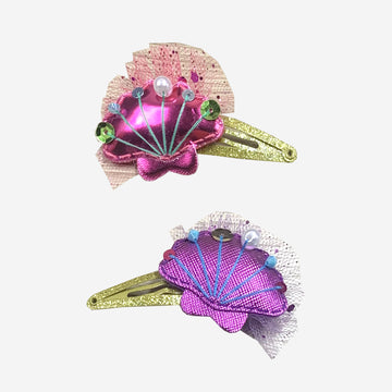 seashell/pink & purple