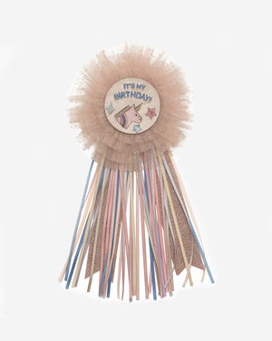 Unicorn Birthday Badge