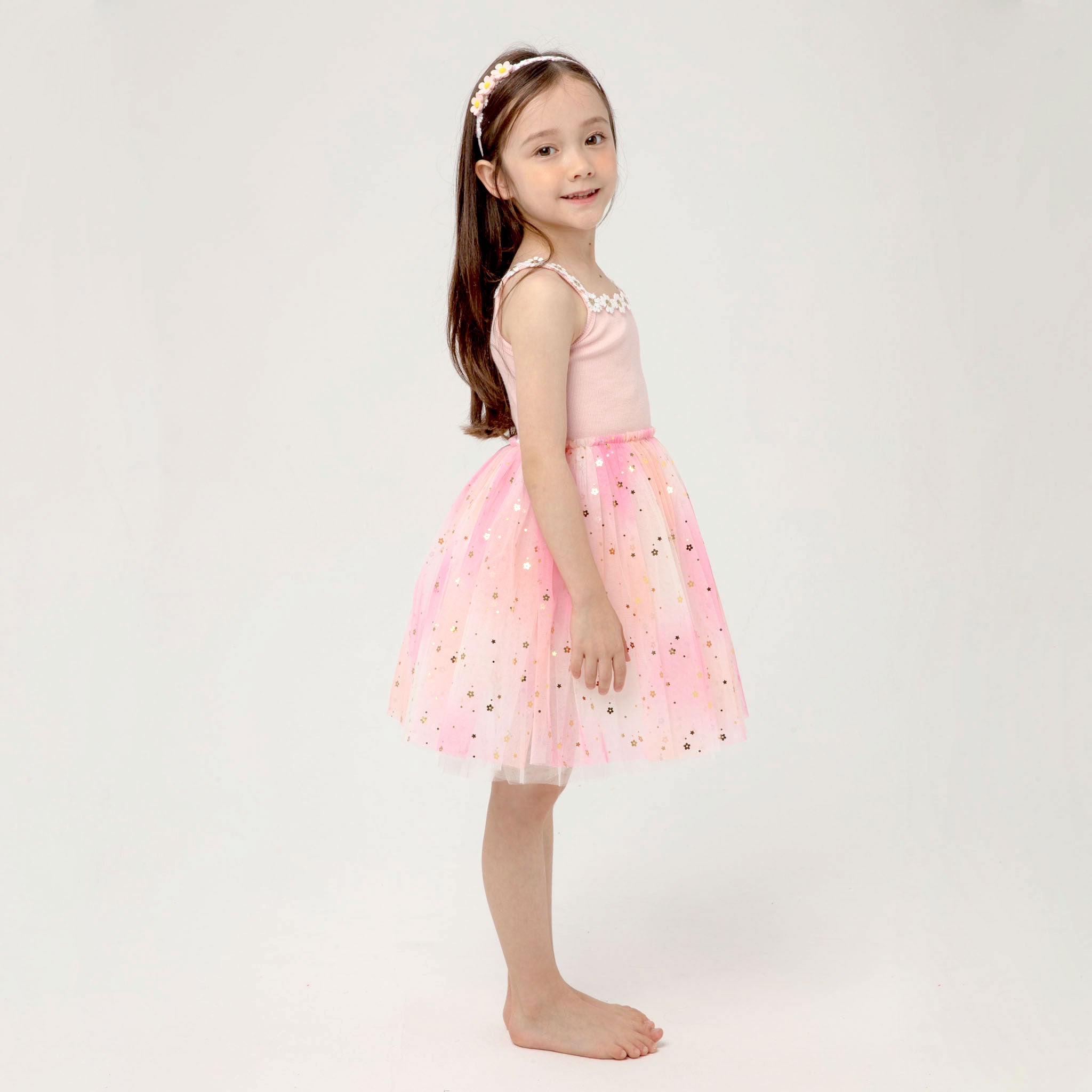 lace top tutu dress Pink Flower Girl Dress: Blush Tutu, Long Sleeves Lace Top