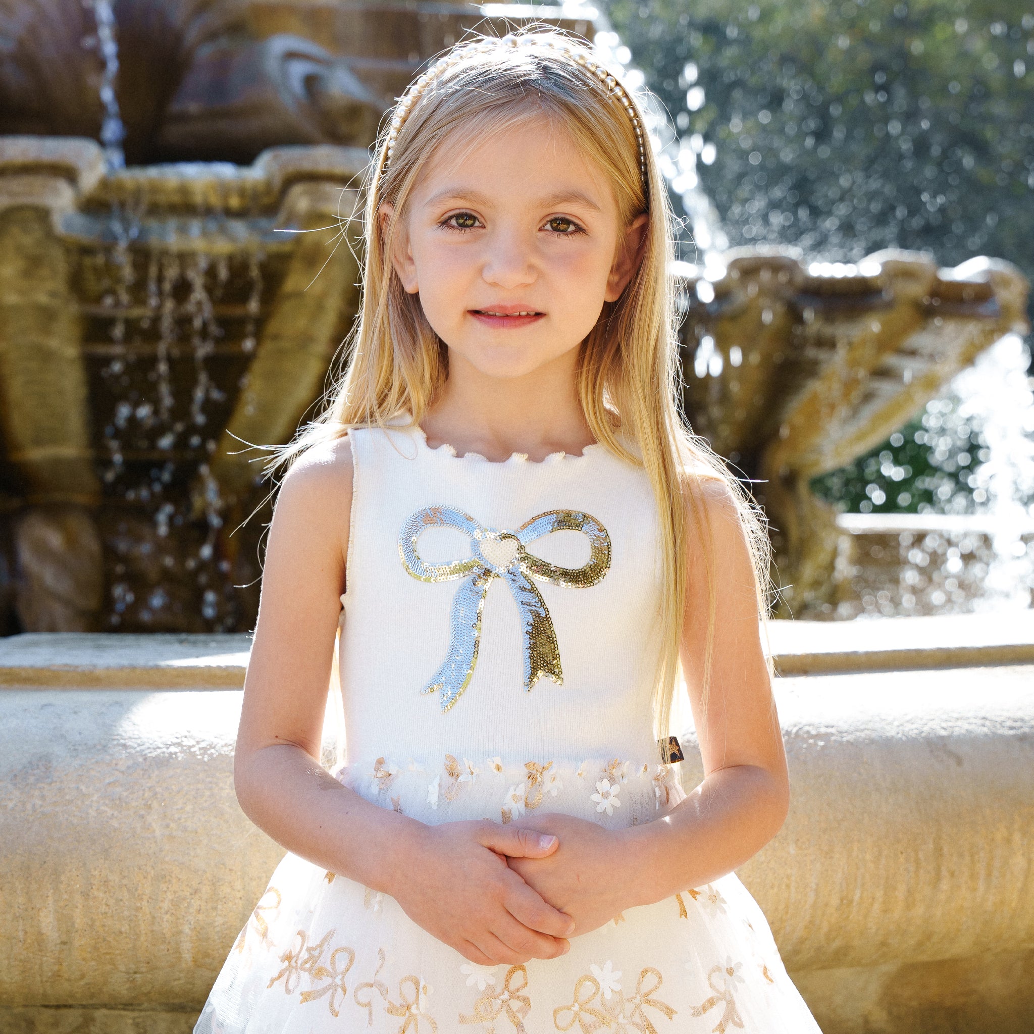 Gold Bow Tutu Dress Gold Bow Tutu Dress