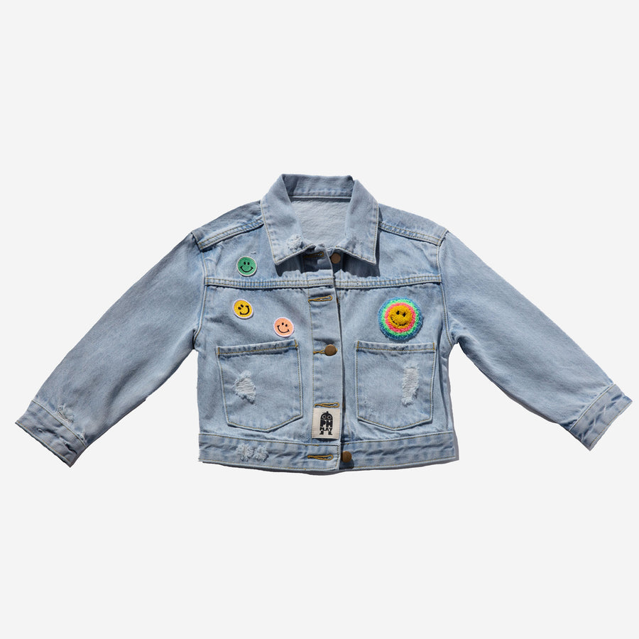 Patched Denim Jacket