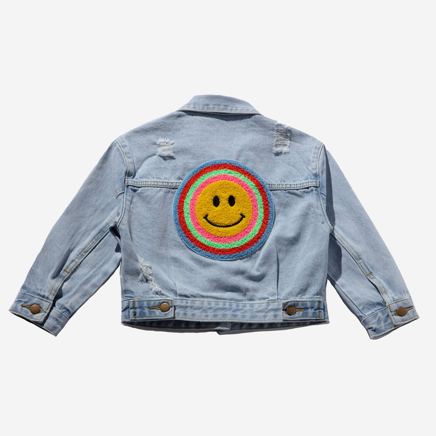 Patched Denim Jacket