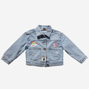 Patched Denim Jacket