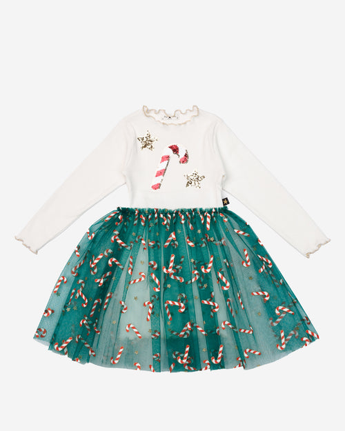 Candy Cane Star Tutu Dress