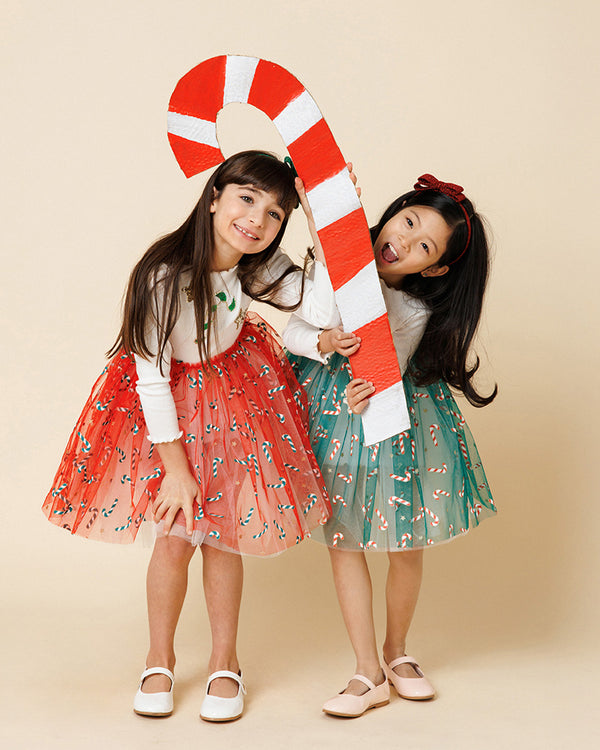 Candy Cane Star Tutu Dress