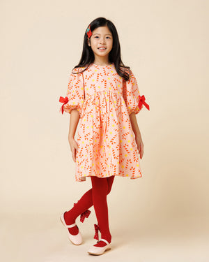 Printed Balloon Dress