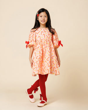Printed Balloon Dress