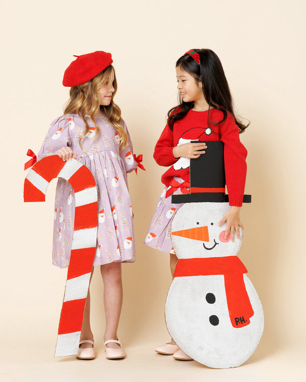 Printed Balloon Dress
