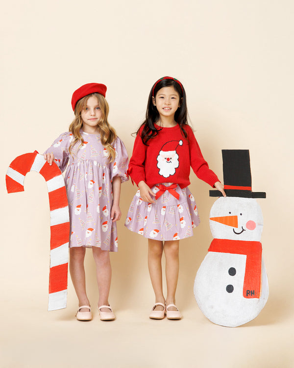 Printed Balloon Dress