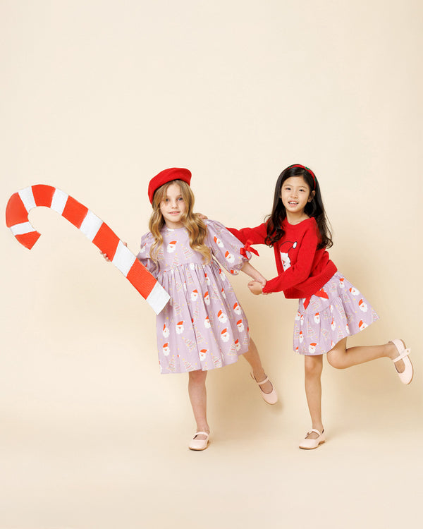 Printed Balloon Dress