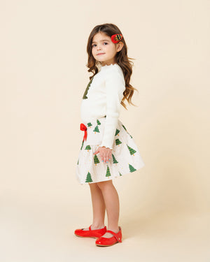 Printed Balloon Skirt