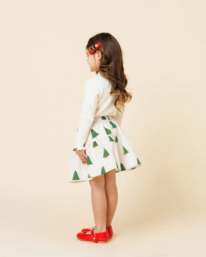 Printed Balloon Skirt